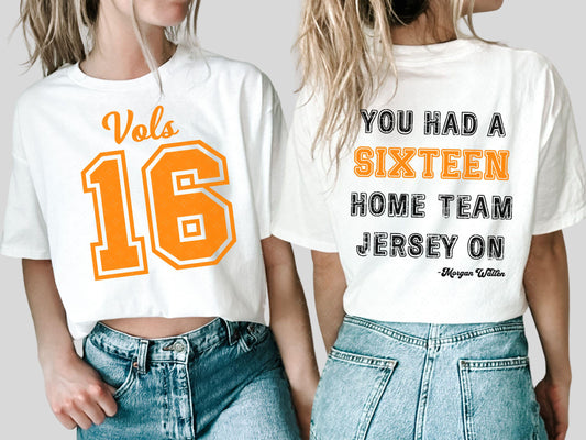 Had Me By Halftime Tennessee Orange Vols 16 Tee